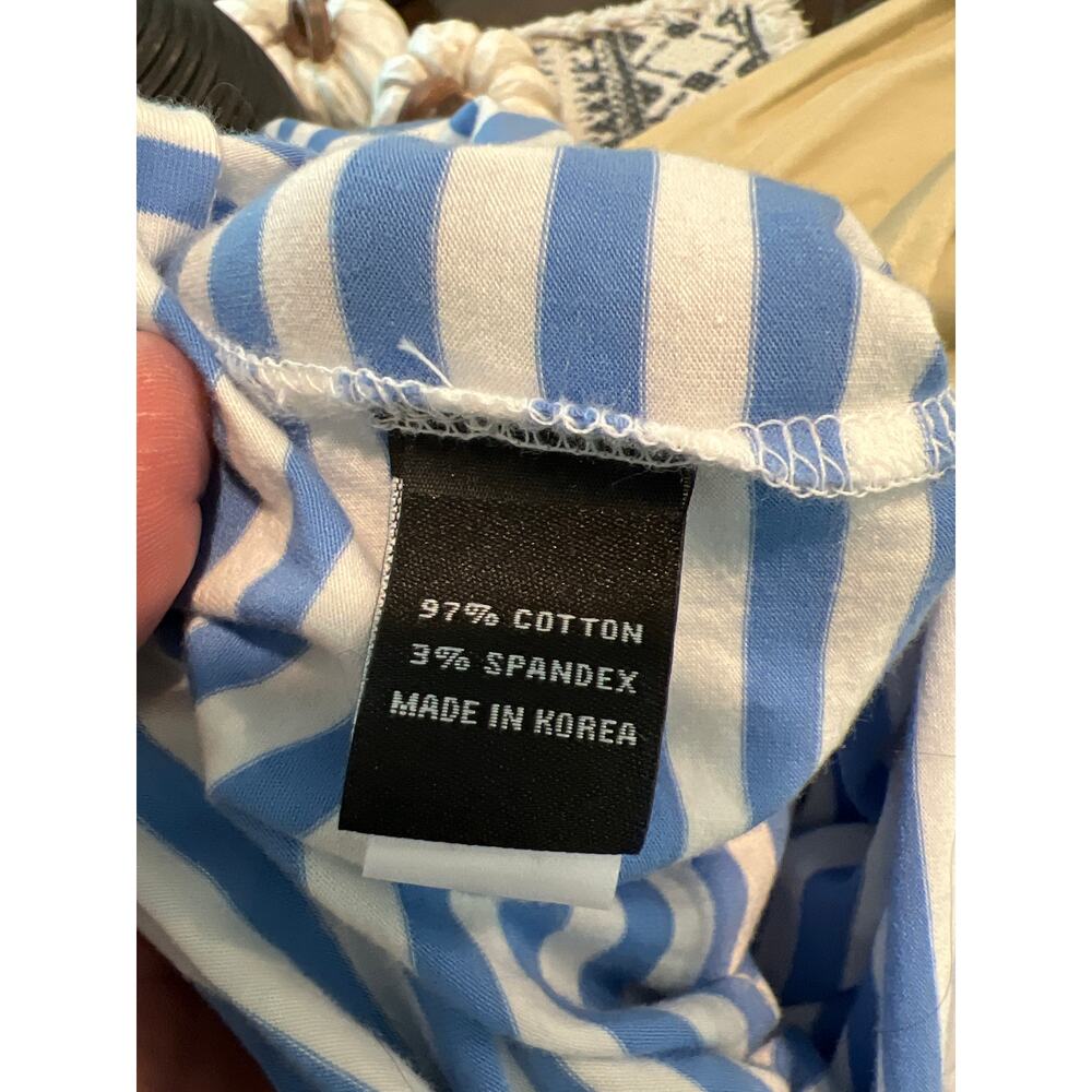Oliver Ridley size large striped 1/4 zip pullover - Picture 3 of 3